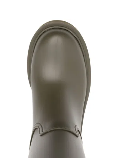 Moncler Women Kickstream High Rubber Rainboots In Multi