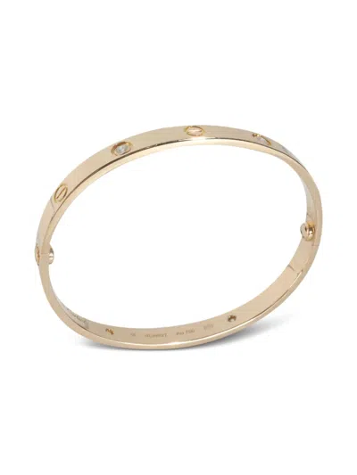 Pre-owned Cartier 18k Yellow Gold Love Diamond Bracelet