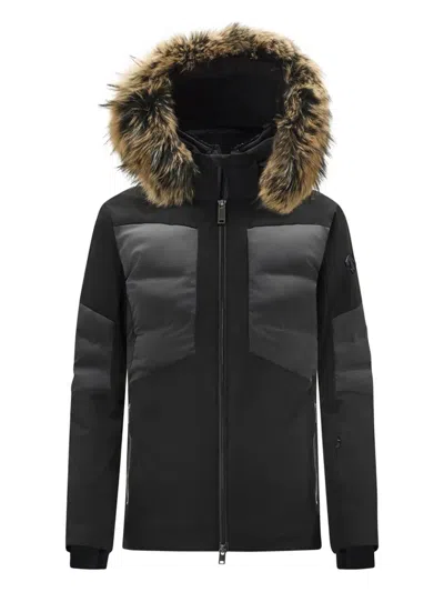 Descente Hooded Puffer Jacket In Black