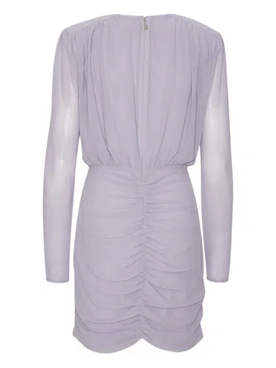 Rotate Birger Christensen Gathered Rose-embellished Mini Dress