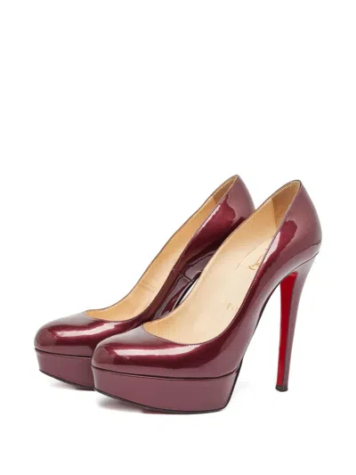 Pre-owned Christian Louboutin 110mm Leather Platform Pumps