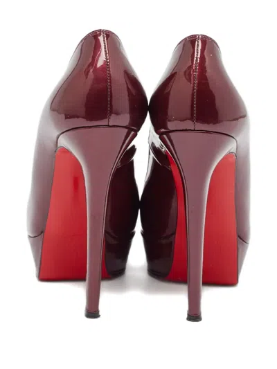 Pre-owned Christian Louboutin 110mm Leather Platform Pumps