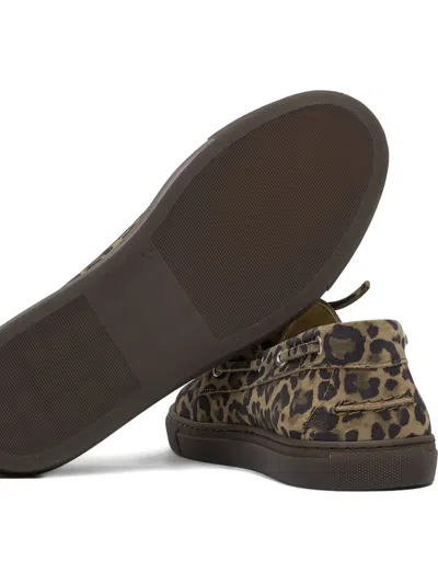 Copenhagen Leopard Print Leather Loafers In Brown