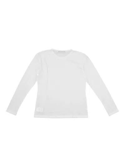 La Rose Long Sleeve Jersey T-shirt In White