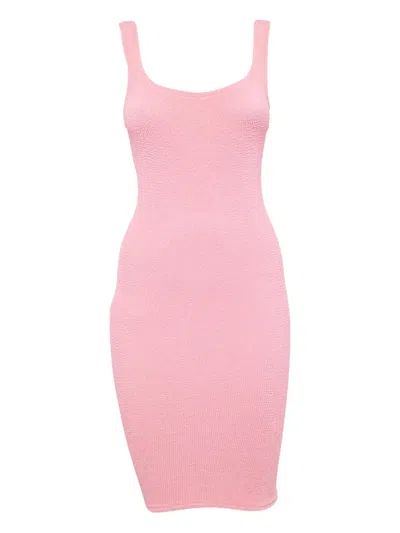 Pre-owned Hunza G  Stretch-jersey Top In Pink