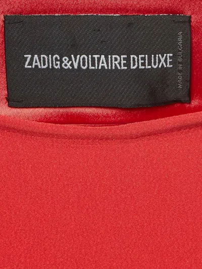 Pre-owned Zadig & Voltaire  Sleeveless Open-back Dress In Red