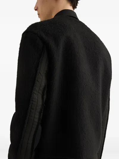Jil Sander Zip-front Textured Jacket In Blue