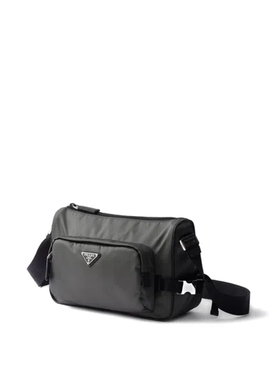 Prada Medium Triangle Logo Messenger Bag