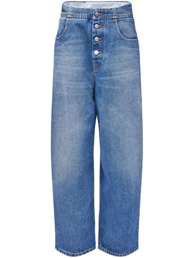 Mm6 Maison Margiela Mm6 By Maison Margiela Button-up Straight Jeans