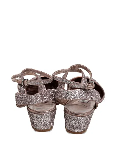 Pre-owned Jimmy Choo 35mm Glitter Pointed-toe Sandals