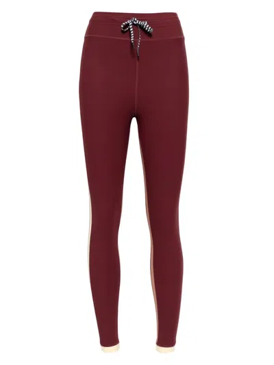 The Upside Trail 25in Midi Leggins In Burgundy