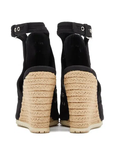 Pre-owned Prada 2023 110mm Lace Wedged Sandals