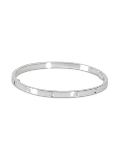 Pre-owned Cartier 18k White Gold Diamond Bracelet In Silver