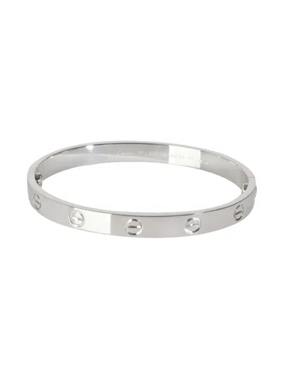 Pre-owned Cartier 18k White Gold Love Bracelet