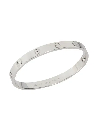 Pre-owned Cartier 18k White Gold Love Bracelet