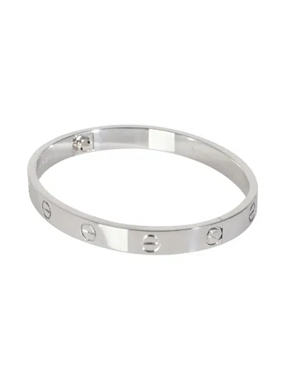 Pre-owned Cartier 18k White Gold Love Bracelet