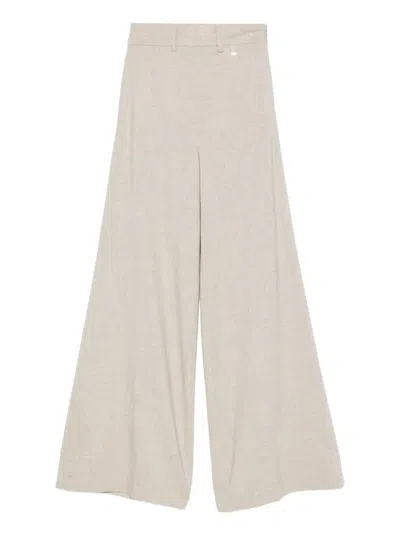 Herno Wide-leg Woven Trousers In Neutral