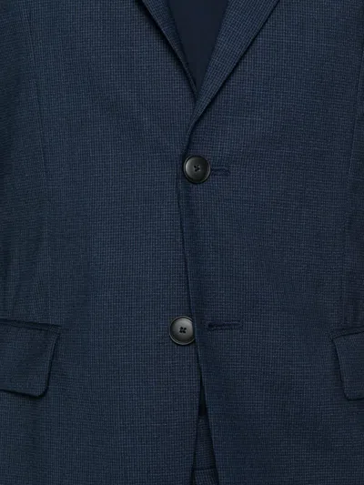 Hugo Boss Houndstooth Suit In Blue