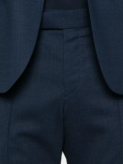Hugo Boss Houndstooth Suit In Blue