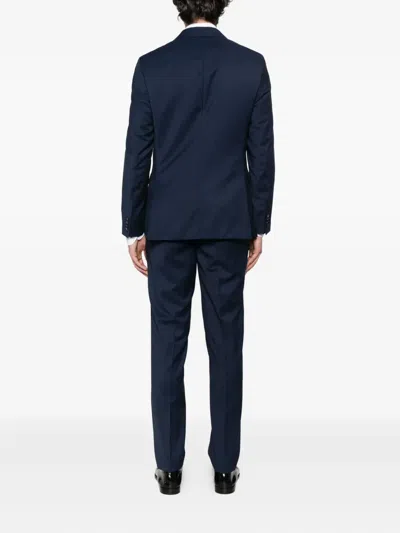 Hugo Boss Two-button Wool Suit In Blue