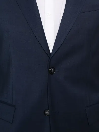 Hugo Boss Two-button Wool Suit In Blue