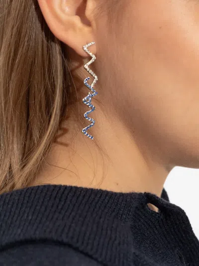 Marni Symbol Embellished Logo Plaque Earrings In Multi