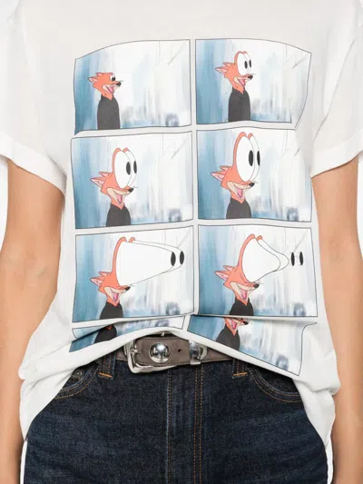 Khaite Maeve Cartoon-print T-shirt In White