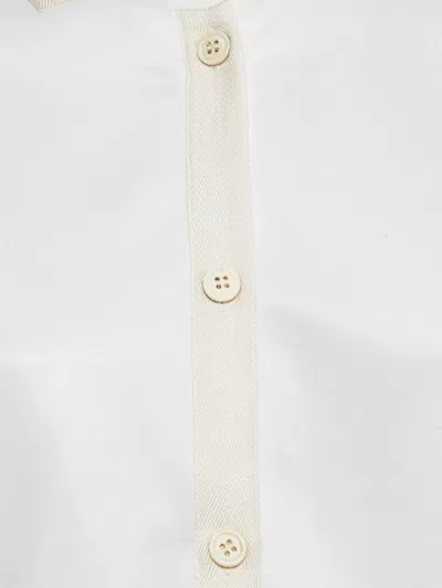 Pre-owned Prada Button-up Elbow-patch Blouse