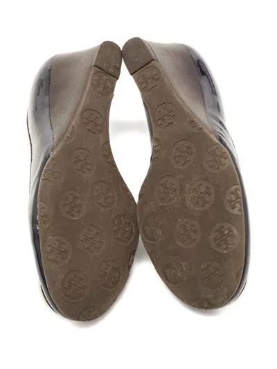 Pre-owned Tory Burch  Leather Wedge Pumps
