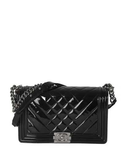 Pre-owned Chanel 2011 Medium Old Boy Shoulder Bag In Black