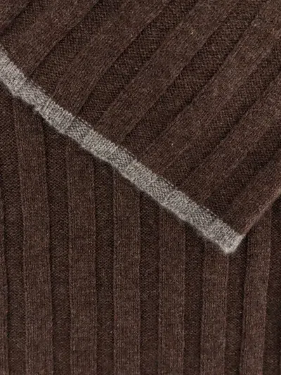 Brunello Cucinelli Ribbed Cashmere Scarf