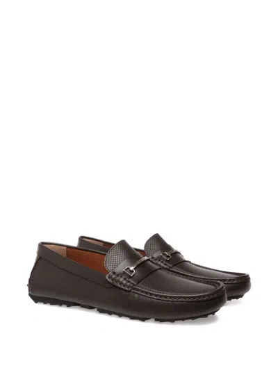 Bally Pilot Driver Leather Loafers In Brown