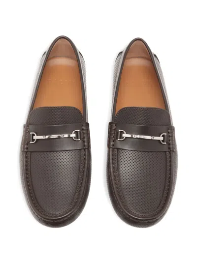 Bally Pilot Driver Leather Loafers In Brown