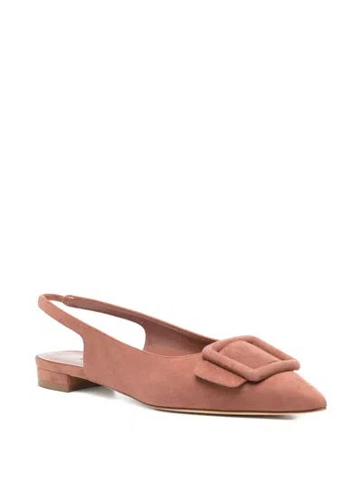 Manolo Blahnik Buckle-embellished Slingback Pumps