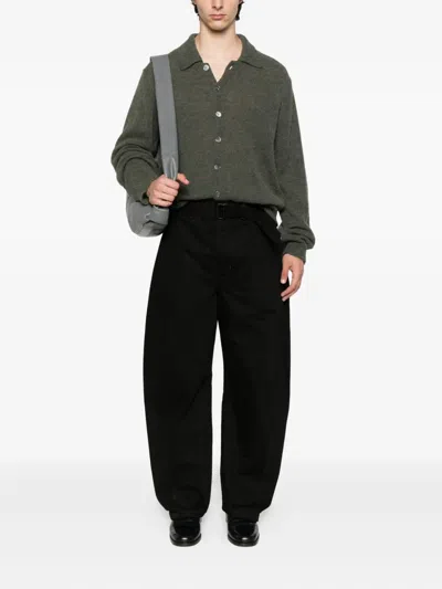 Lemaire Twisted Belted Jeans In Black