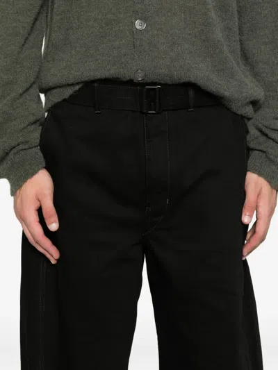 Lemaire Twisted Belted Jeans In Black