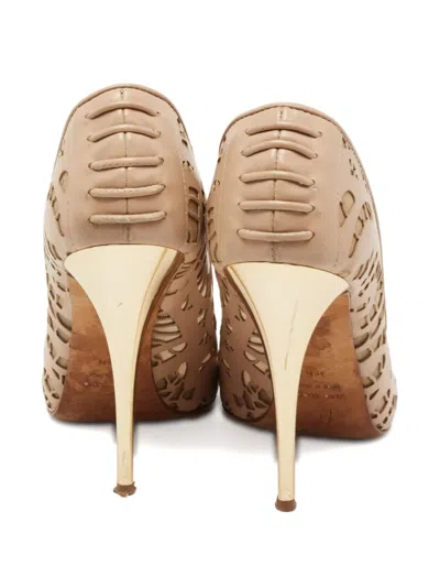 Pre-owned Giuseppe Zanotti Vintage  100mm Sharon Pumps In Neutral