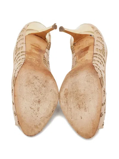Pre-owned Giuseppe Zanotti Vintage  100mm Sharon Pumps In Neutral