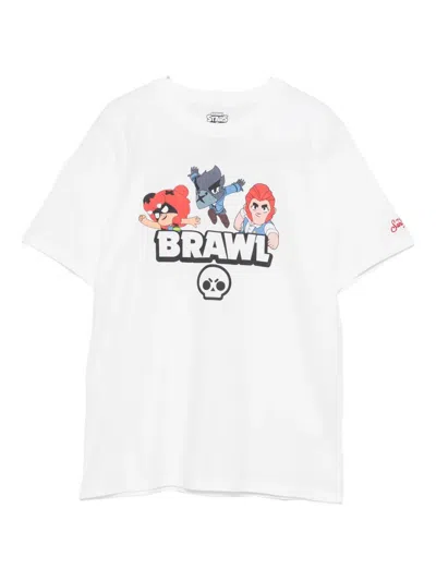 Mc2 Saint Barth Brawl Stars Graphic T-shirt In White