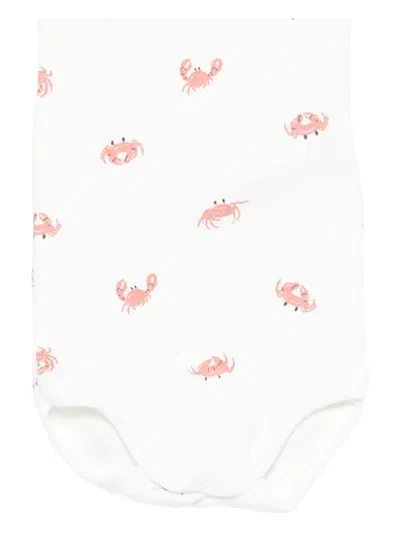 Petit Bateau Printed Cotton Bodies (pack Of Three) In Neutral