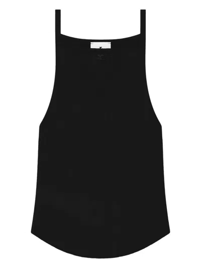 Courrèges Curved-hem Sleeveless Top
