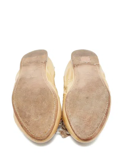 Pre-owned Miu Miu Crystal-embellished Ballet Flats