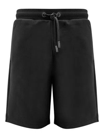 Ami Alexandre Mattiussi Ami Paris Ami De Coeur Logo Embossed Drawstring Shorts In Black