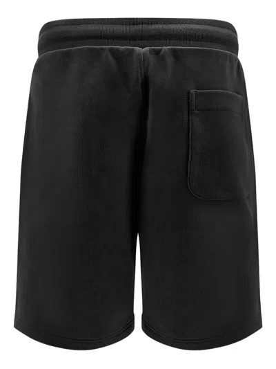Ami Alexandre Mattiussi Ami Paris Ami De Coeur Logo Embossed Drawstring Shorts In Black