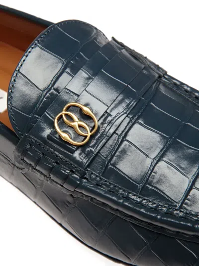 Bally Crocodile-embossed Loafers
