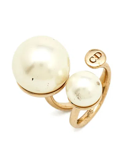 Pre-owned Dior Faux-pearl Ring
