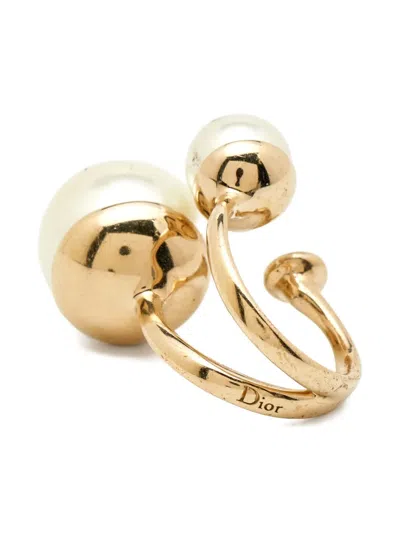 Pre-owned Dior Faux-pearl Ring