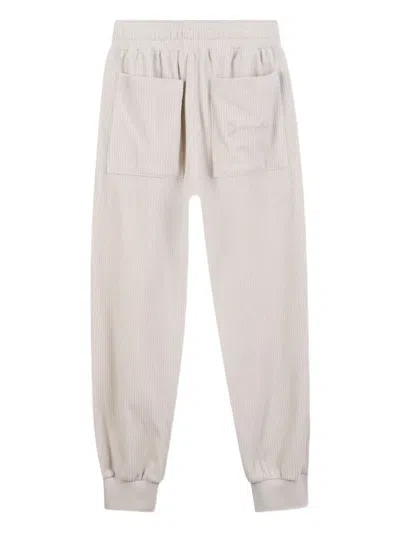 Givenchy Ribbed Jogger Trousers In Neutral