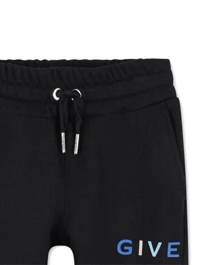Givenchy Logo-print Drawstring Trousers In Black