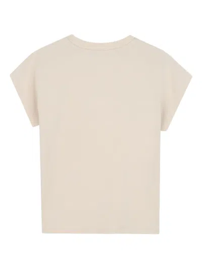 Dkny Logo-print T-shirt In Neutral